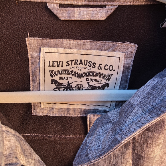 Levi's Black and Gray Checkered Men's Jacket - Picture 5 of 6